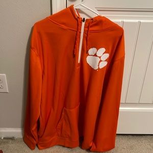 Clemson Tigers Colosseum Harbor Quarter-Zip Hoodie Orange used like new